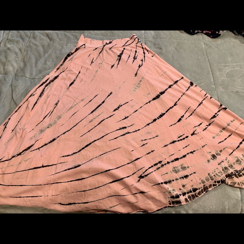 Bohemian cotton maxi skirt